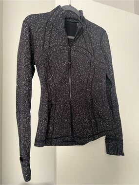lululemon athletica Black Speckled Full-Zip Jacket